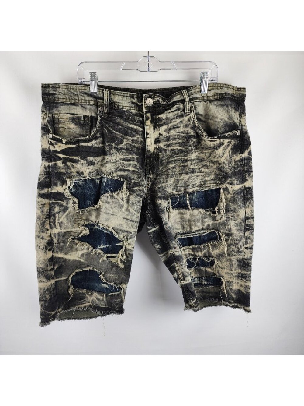 Jordan Craig Shorts Mens 40x12 Multi Distressed Jean Shorts J6715